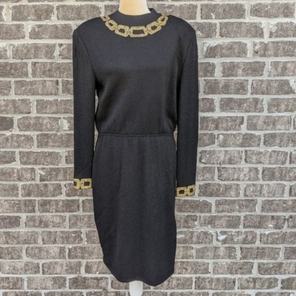 Vintage St. John Evening Embellished Dress